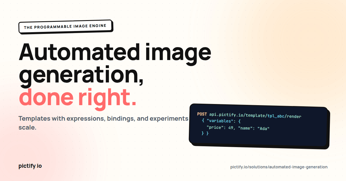 Automated Image Generation — The Developer's Guide (2026)