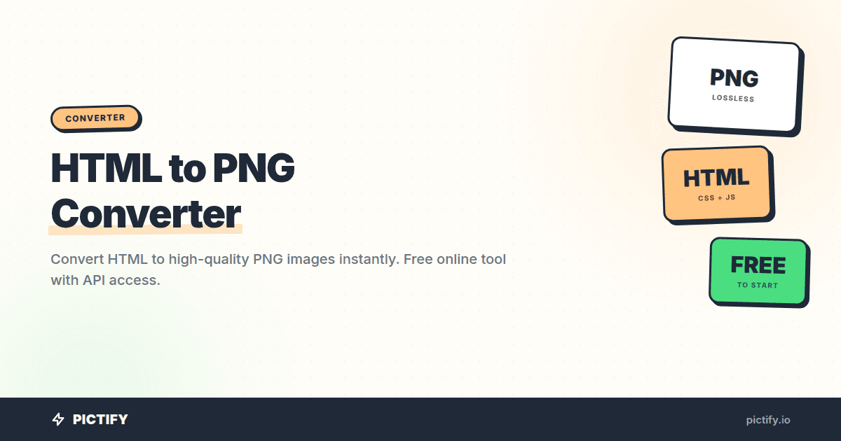 HTML to JPG — Convert Code to Image Online Free | Pictify